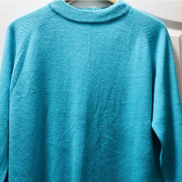 NEW CRYSTAL-KOBE WOMEN'S SOFT SWEATER PULLOVER TURQUOISE GORGEOUS XL - Picture 1 of 9